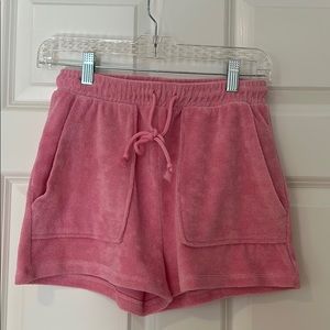 Zara - bubble gum pink Terry shorts